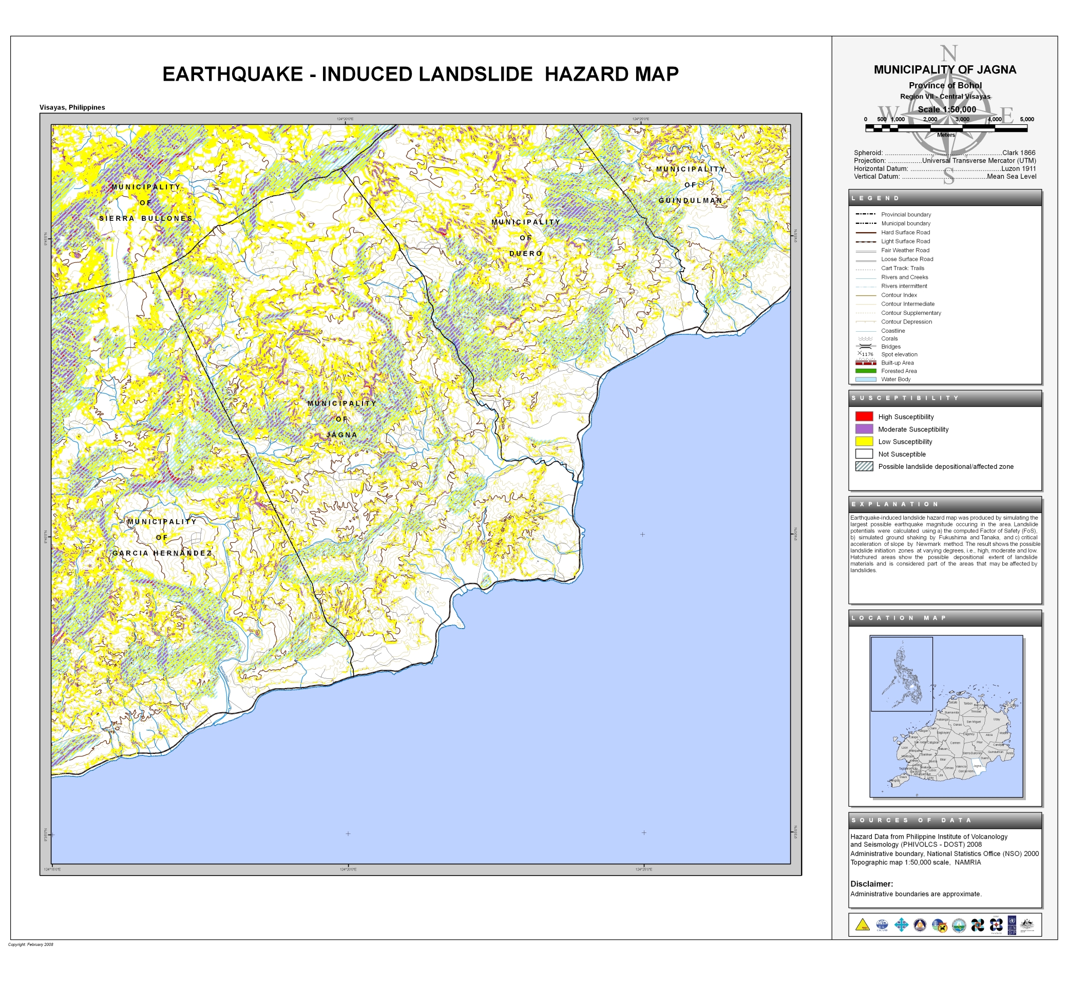 Jagna PPDO BOHOL   Bohol   Jagna Earthquake Hazard Map 